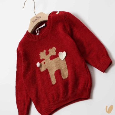 Maglioncino lana renna Bimbo