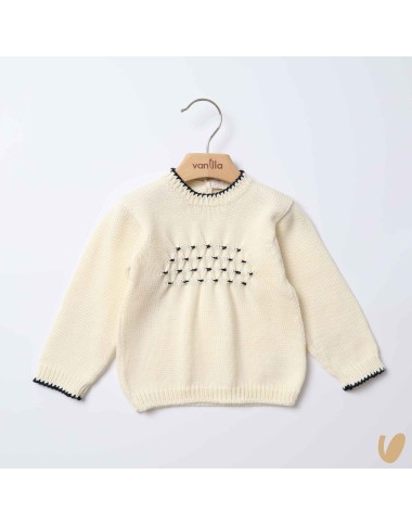 Maglioncino nido d'ape Cardigan e Maglia