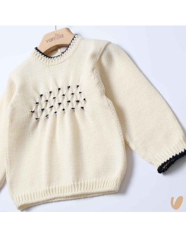 Maglioncino nido d'ape Cardigan e Maglia