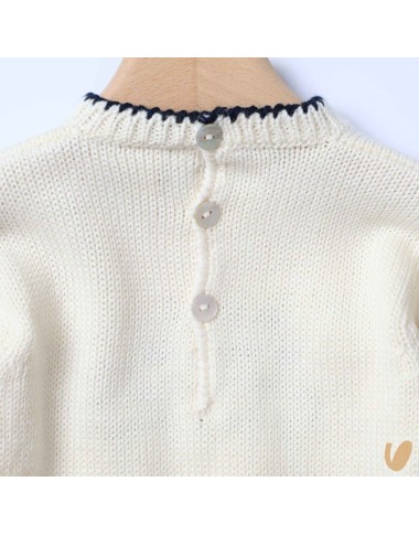 Maglioncino nido d'ape Cardigan e Maglia