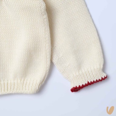 Maglioncino nido d'ape Cardigan e Maglia