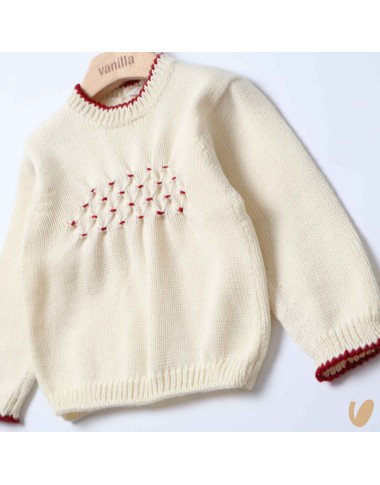 Maglioncino nido d'ape Cardigan e Maglia