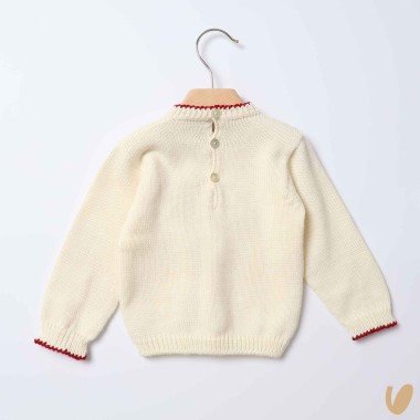 Maglioncino nido d'ape Cardigan e Maglia