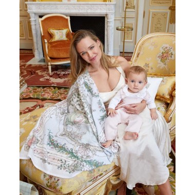 Mussola arazzo azzurro intenso Mussole e Bavette