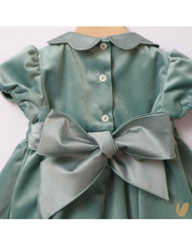 Velvet and Shantung dress