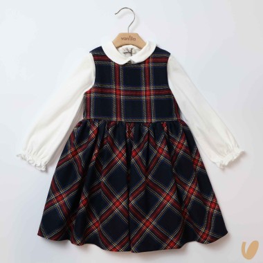 Abito e camicia scozzese in lana Abito e Tuta