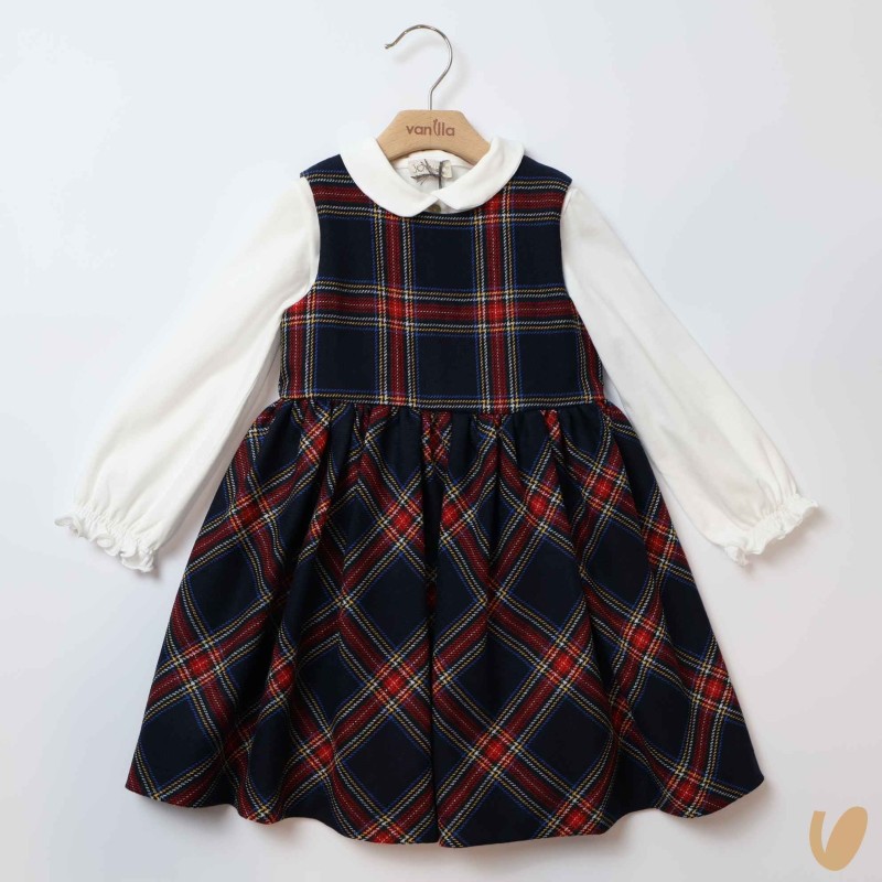 Abito e camicia scozzese in lana Abito e Tuta