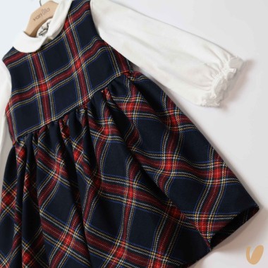 Abito e camicia scozzese in lana Abito e Tuta