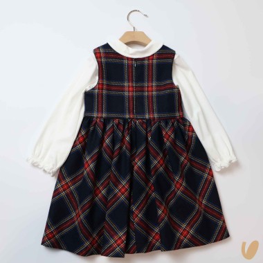 Abito e camicia scozzese in lana Abito e Tuta