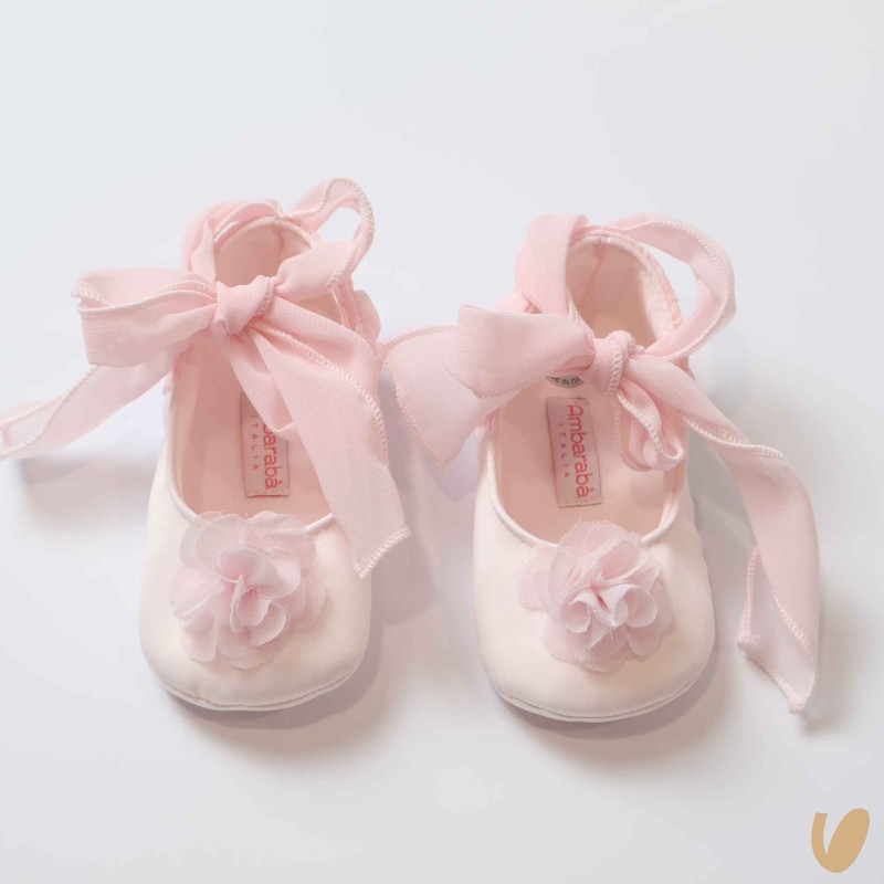 Ballerine in fiocco in chiffon Scarpe