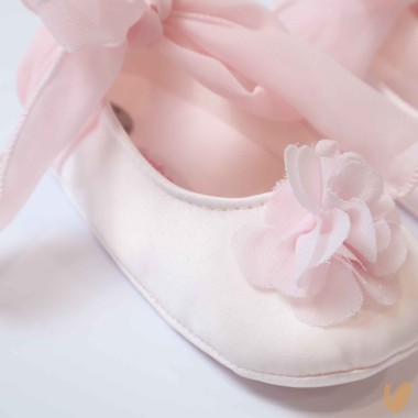 Ballerine in fiocco in chiffon Scarpe