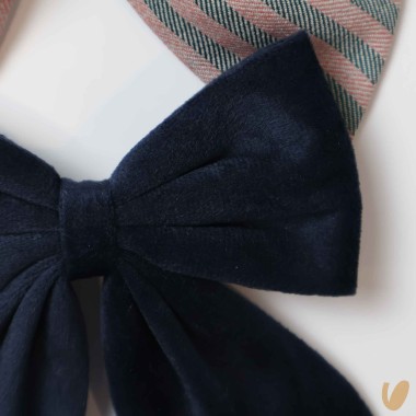 Set 2 fermaglli velluto e tartan Mollette e Fermagli