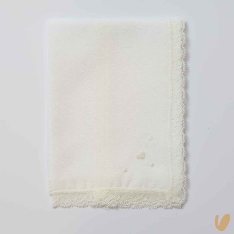 Mussola in seta ricamata a mano Mussole e Bavette