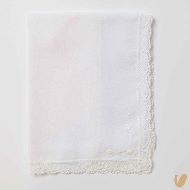 Mussola in seta ricamata a mano Mussole e Bavette