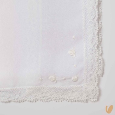 Mussola in seta ricamata a mano Mussole e Bavette