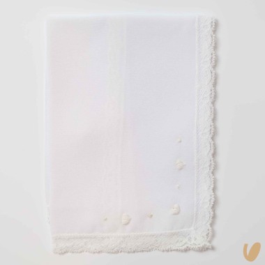 Mussola in seta ricamata a mano Mussole e Bavette