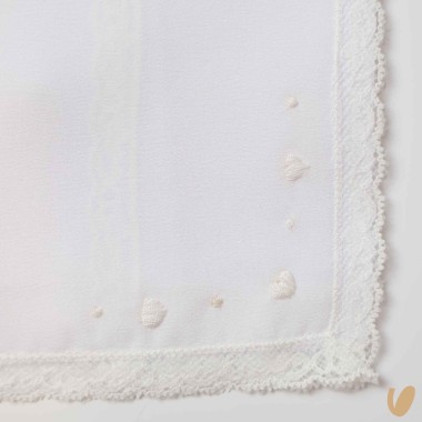 Mussola in seta ricamata a mano Mussole e Bavette