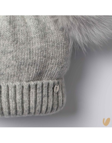 Cappello lana doppio ponpom Cappello e Guanti