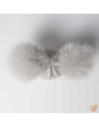 Cappello lana doppio ponpom Cappello e Guanti