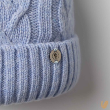 Cappello lana e cashmere ponpom Cappello e Guanti