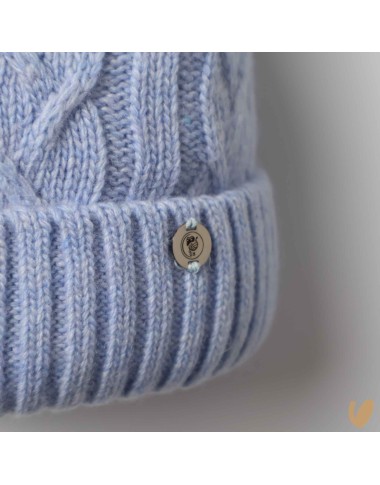 Wool and cashmere ponpom hat