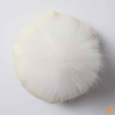 Basco in lana con ponpom Cappello e Guanti