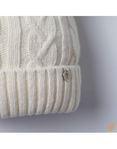 Wool and cashmere ponpom hat