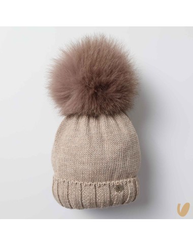 Ponpom wool hat