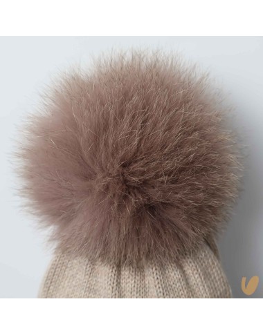 Ponpom wool hat