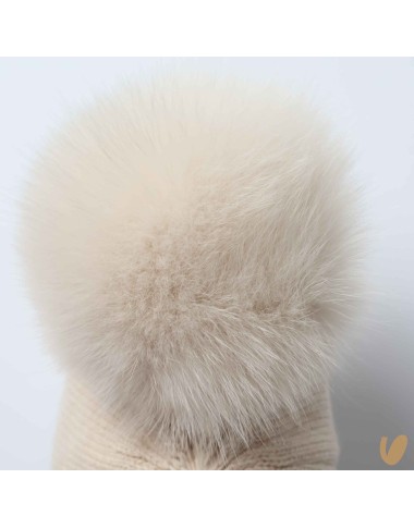 Cappello lana doppio ponpom Cappello e Guanti