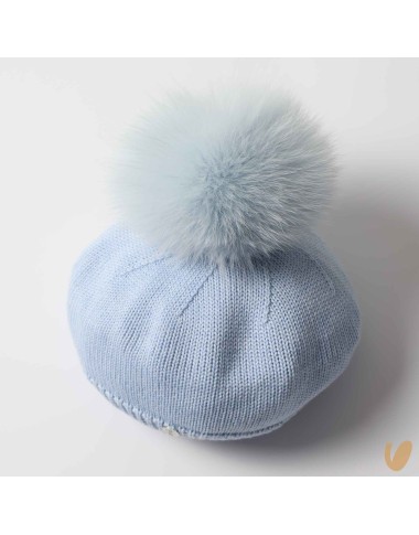 Basco lana ponpom Cappello e Guanti