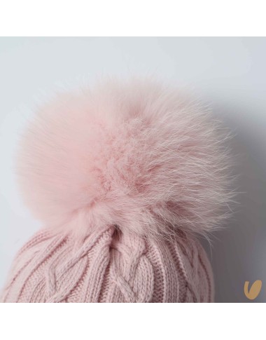 Cappello lana e cashmere ponpom Cappello e Guanti