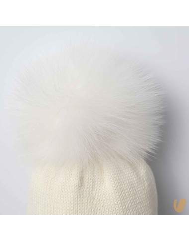 Ponpom wool hat