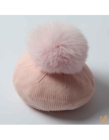 Basco lana ponpom Cappello e Guanti