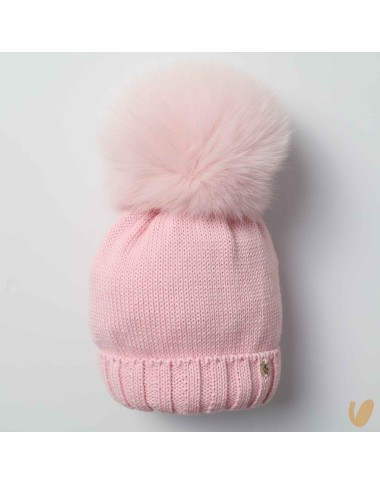 Cappello lana ponpom Cappello e Guanti
