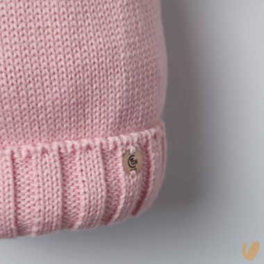 Cappello lana ponpom Cappello e Guanti