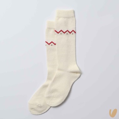 Calzino lungo greca in lana Calzini Lunghi