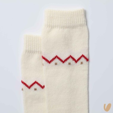 Calzino lungo greca in lana Calzini Lunghi