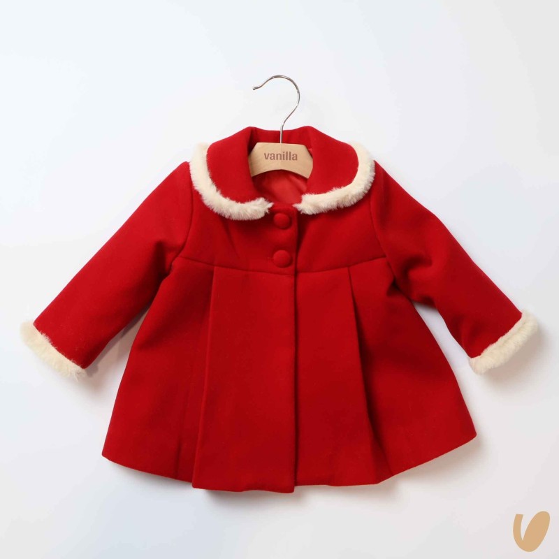 Cappotto con ecopelliccia Neonata