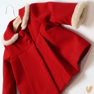 Cappotto con ecopelliccia Neonata