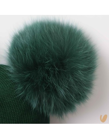 Cappello lana doppio ponpom Cappello e Guanti