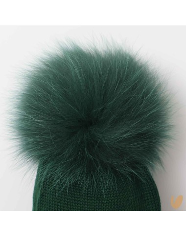 Cappello lana ponpom Cappello e Guanti