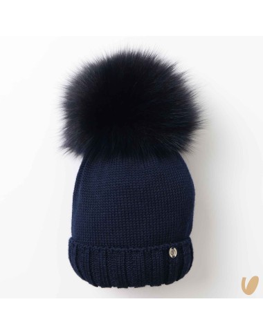 Cappello lana ponpom Cappello e Guanti