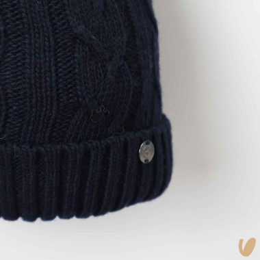 Cappello lana e cashmere ponpom Cappello e Guanti