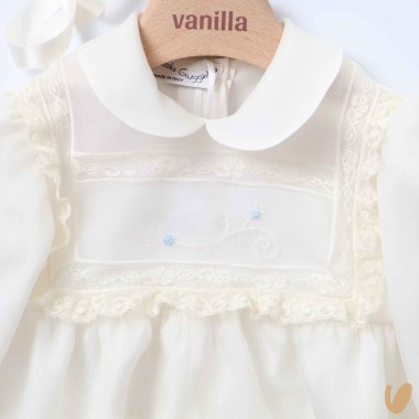 Completo battesimale in pura seta Battesimo