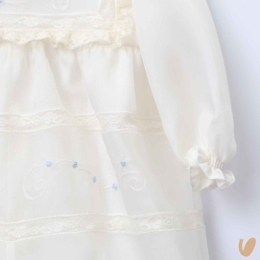 Completo battesimale in pura seta Battesimo