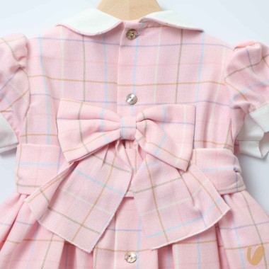 Abito quadri punto smock Abito e Tute