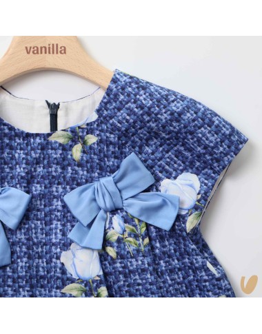 Abito stampa rose Bimba 2/8 anni