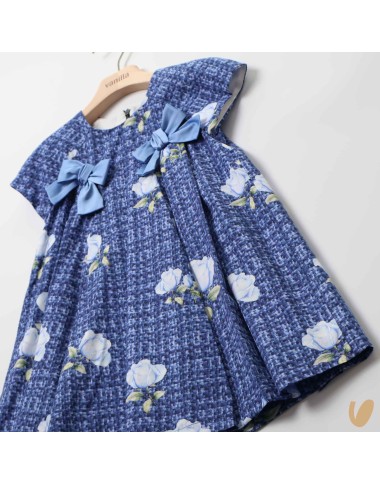 Abito stampa rose Bimba 2/8 anni