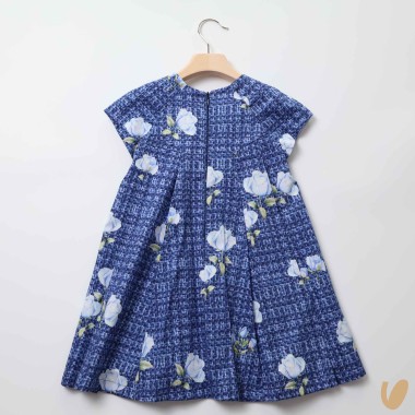 Abito stampa rose Bimba 2/8 anni